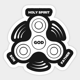 Holy Trinity Christian Fidget Spinner Sticker